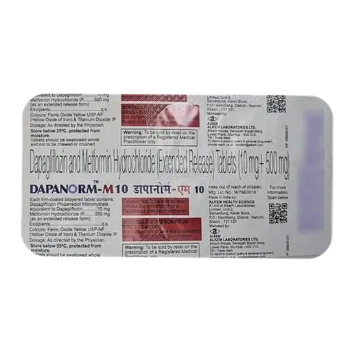 dapanorm m 10mg tablet 10's